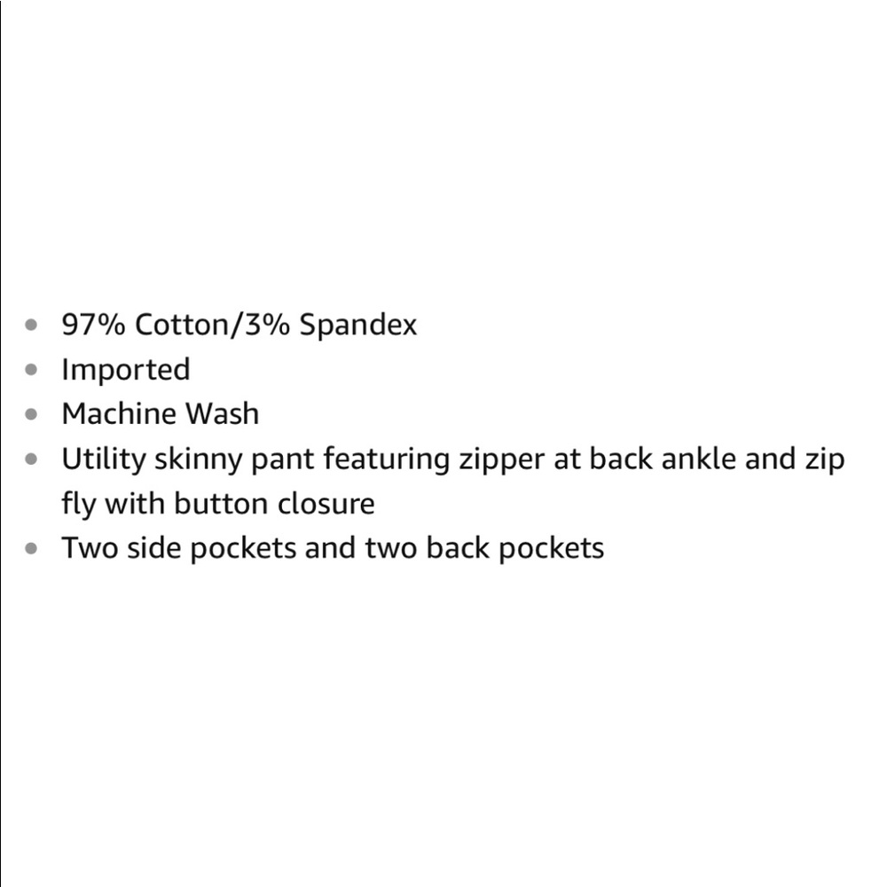 Lucky Brand Charlie Skinny Utility olive pants - Picture 3 of 3
